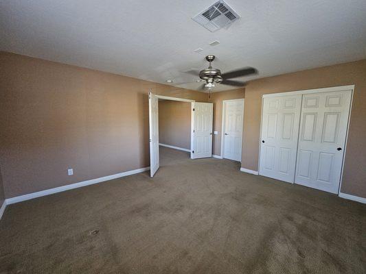 Completed Bedroom with closet
