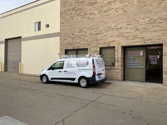 Fully stocked warehouse with parts.