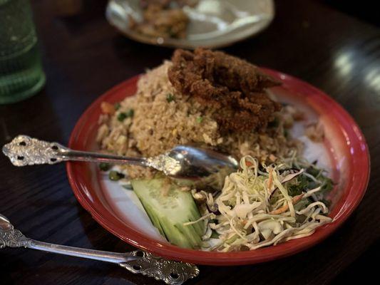 Soft shell crab fried rice