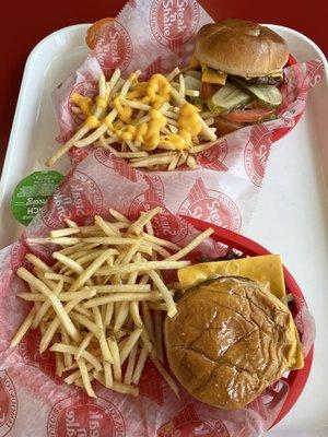 From the $3.99 menu....Garlic Single Steakburger, Butter Single Steakburger...