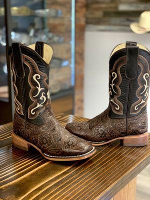 Woman's tooled print boots