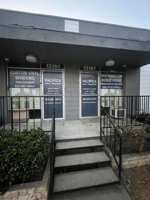 Commerical door and glass window