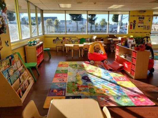 Bright and sunny classrooms designed to stimulate curiosity.