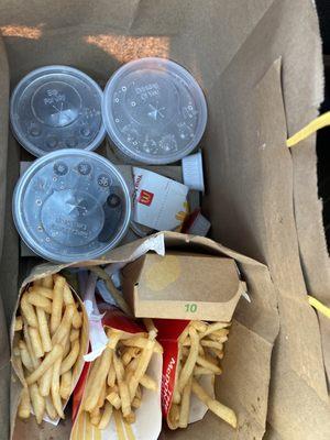 Everything in a big bag delivered to our parking spot