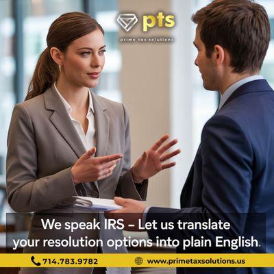 Prime Tax Solutions--trusted Huntington Beach tax experts helping you resolve IRS debt with authority & care.