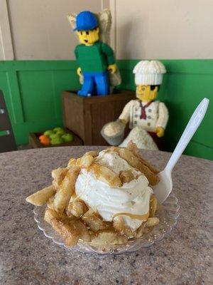 Apple Fry Sundae with Carmel