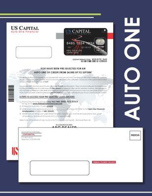US Capital - Auto One Mailer