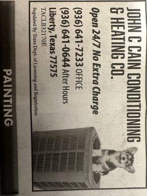 John C Cain Conditioning & Heating