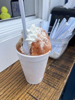 Espresso hazelnut with cream. Can't remember the name