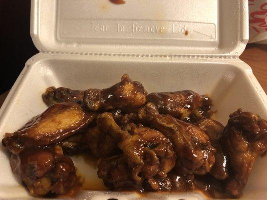 BBQ wings! Delicious and smokey!