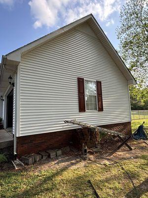 After Pressure Washing