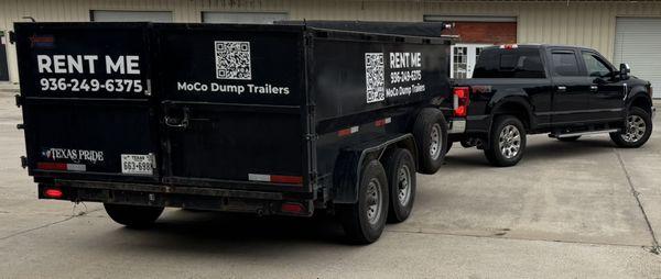 It's shop clean out day for this customer. Dump trailers won't magically load themselves, but they sure make unloading easy!