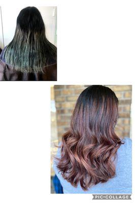 These photos make me want to cry The left photo was Ana Marie on March 19th 2020 and the right is today