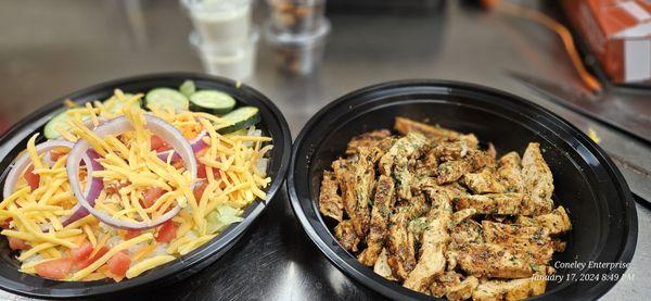 Grilled chicken salad