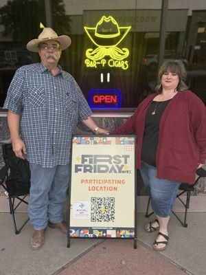 Owners Brady and Lisa Prather