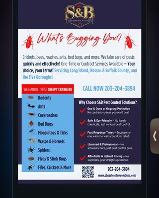 S&B Pest Control Solutions