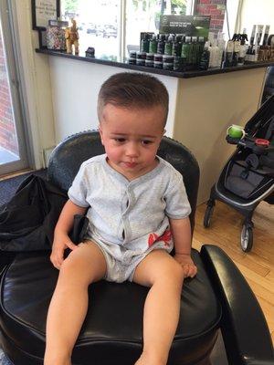 Thank you Mo for fixing someone else's mistake on such short notice and making my baby into a dapper handsome fellow!!