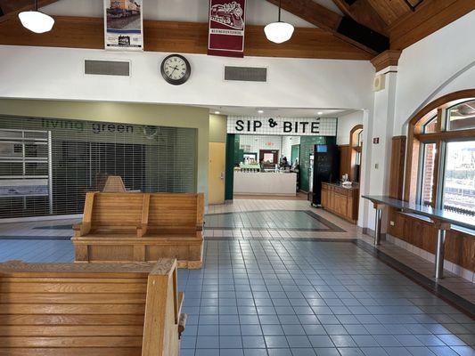 How it sits inside the station