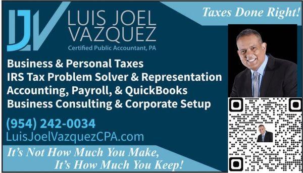 Luis Joel Vazquez, CPA, PA