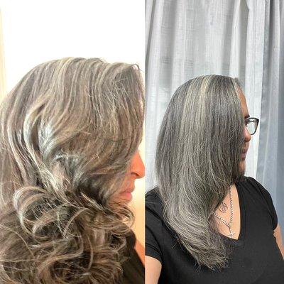 Textured hair versatility.