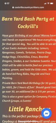 Party package paid for