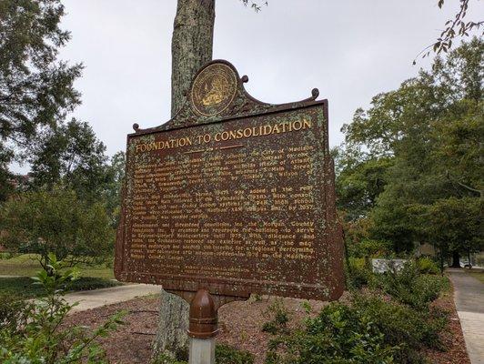 Foundation to Consolidation Historical Marker, Madison
