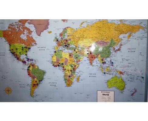 Our students come from all over the world!