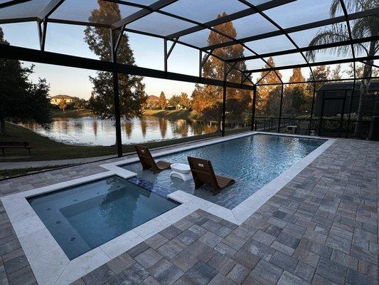 Pool and Spa design and build by A Plus Pools