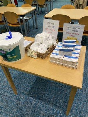 Covid 19 tests & n95 masks and