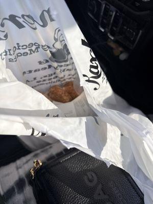 Frozen crawfish and chicken boudin to take home