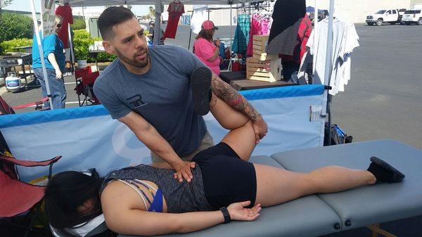 Athlete mobility and a crossfit event. Work don't by Rick Sanchez.