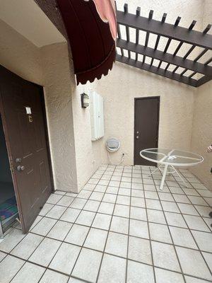 After outdoor patio cleaning