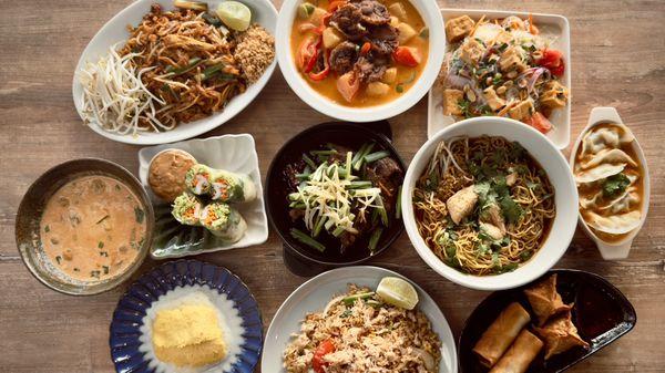 Authentic Thai noodles, stir fry and curry dishes