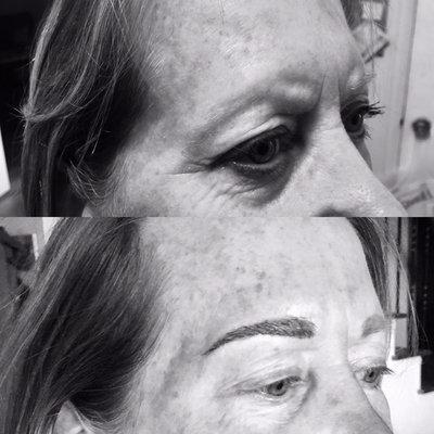 From no brows to full brows.