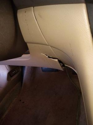 Torn plastic- I've owned this auto for 20 years