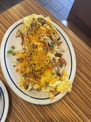 Steak omelette