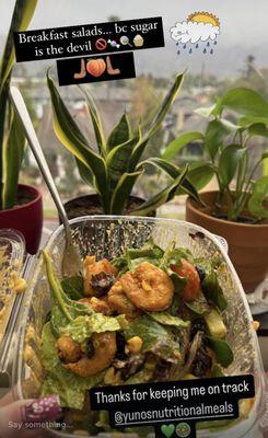 Love the rotating salads each week! I have them for breakfast;)