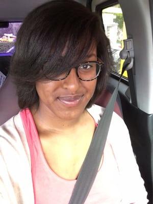 Silk press styled to perfection!