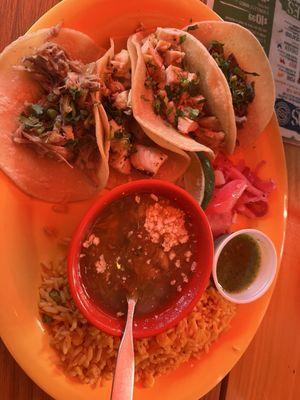 Tacos - one of each