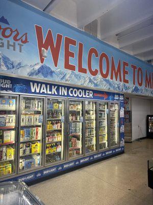 The walk in cooler of beer! All kind of beer!