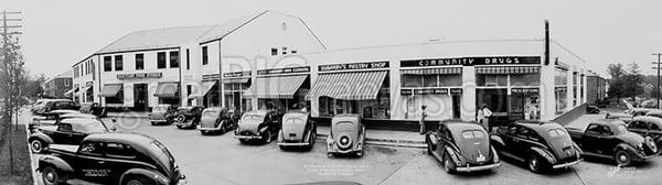 old picture of Buckingham Shopping Center