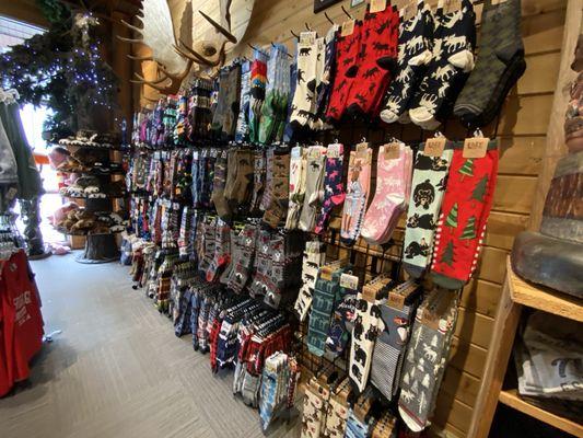 Wall of socks