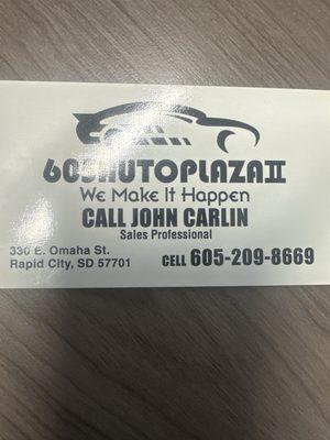Call him directly and he'll get you the best deal!!