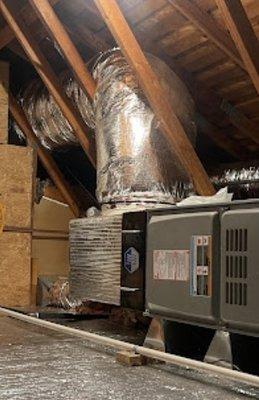 Installation in the attic