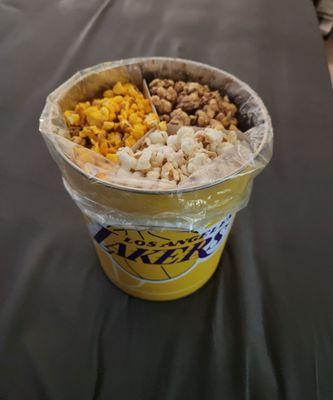 Parmesan Garlic, Chicago, and Peanut Butter Chocolate popcorn.