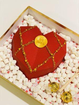 Valentine's Day breakable heart.