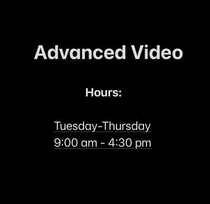 Advanced Video