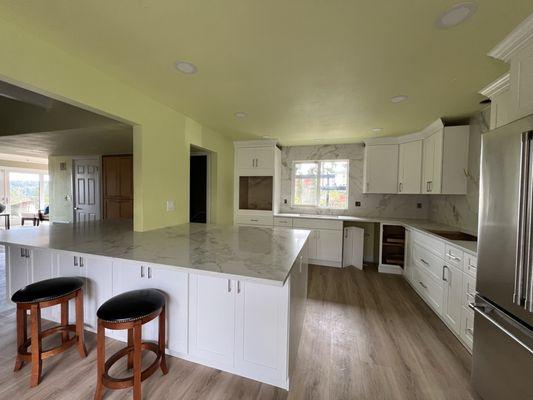 Remodeled kitchen