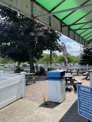 Outside seating