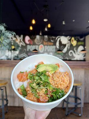 Custom made salmon bowl